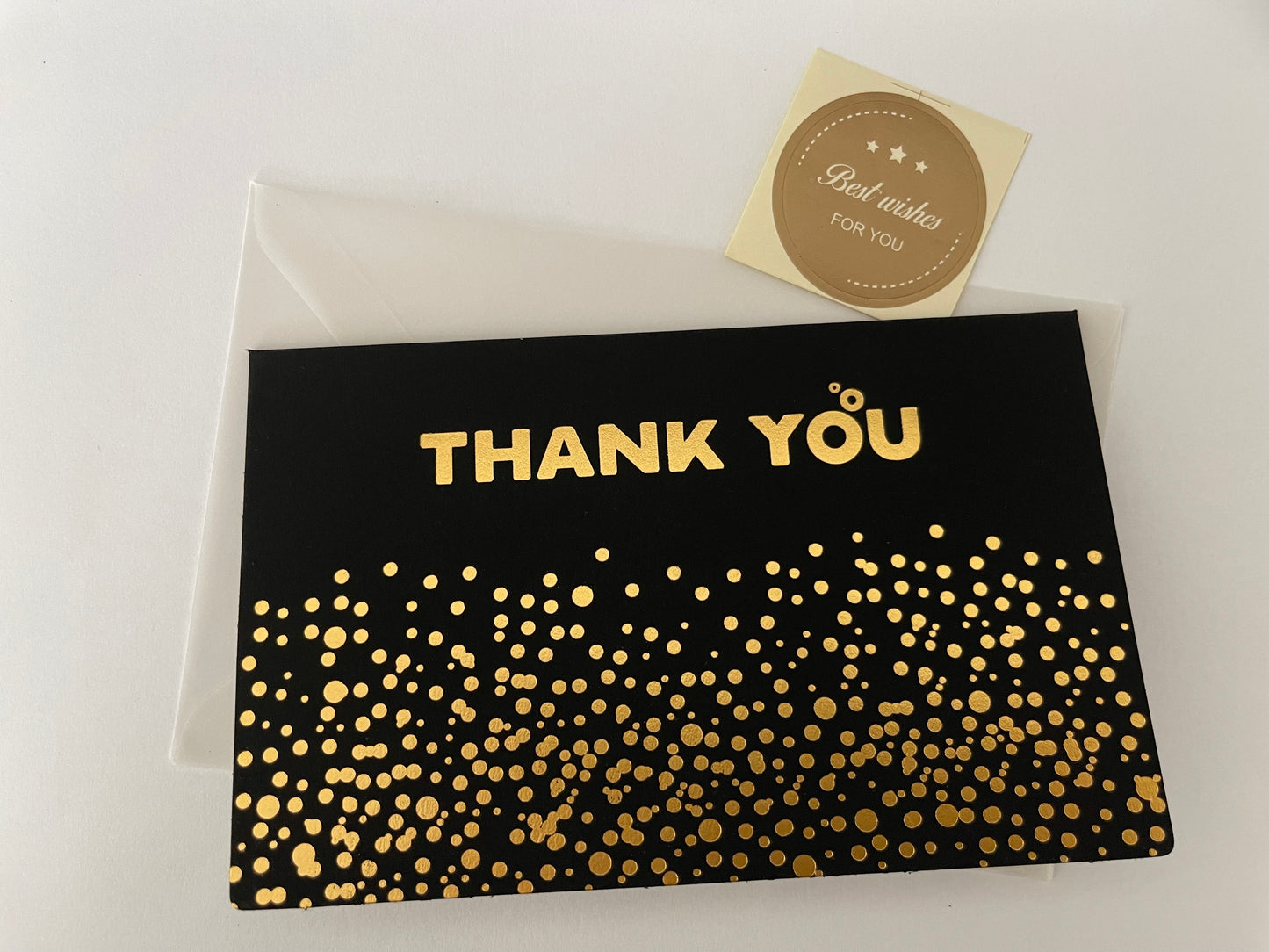 Card - Thank You (with Gold Dots)