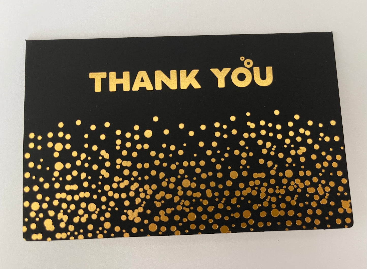 Card - Thank You (with Gold Dots)